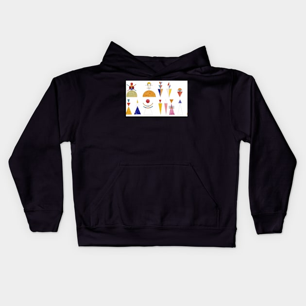 Kandinsky Gate of Kiev watercolor sketch Kids Hoodie by PixDezines